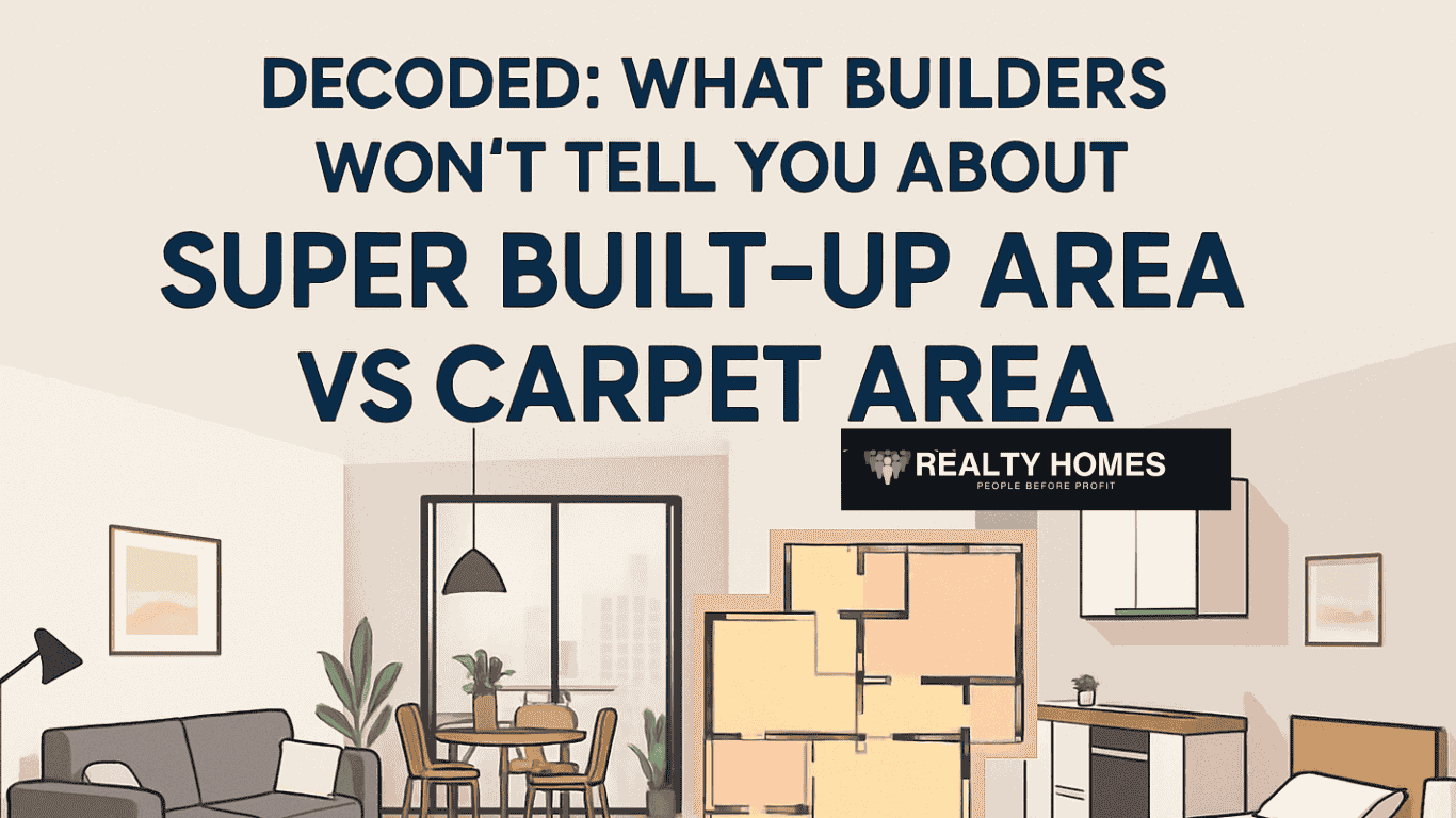 What Builders Won’t Tell You About Super Built-Up Area vs Carpet Area